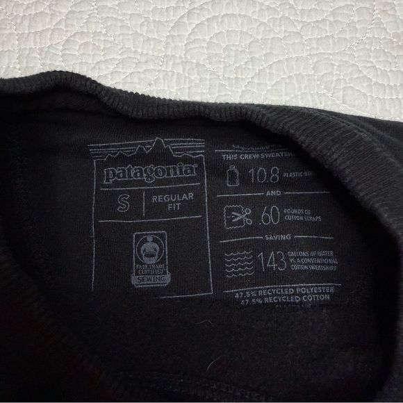 Patagonia Men's Crewneck Sweater in Black - Picture 7 of 11